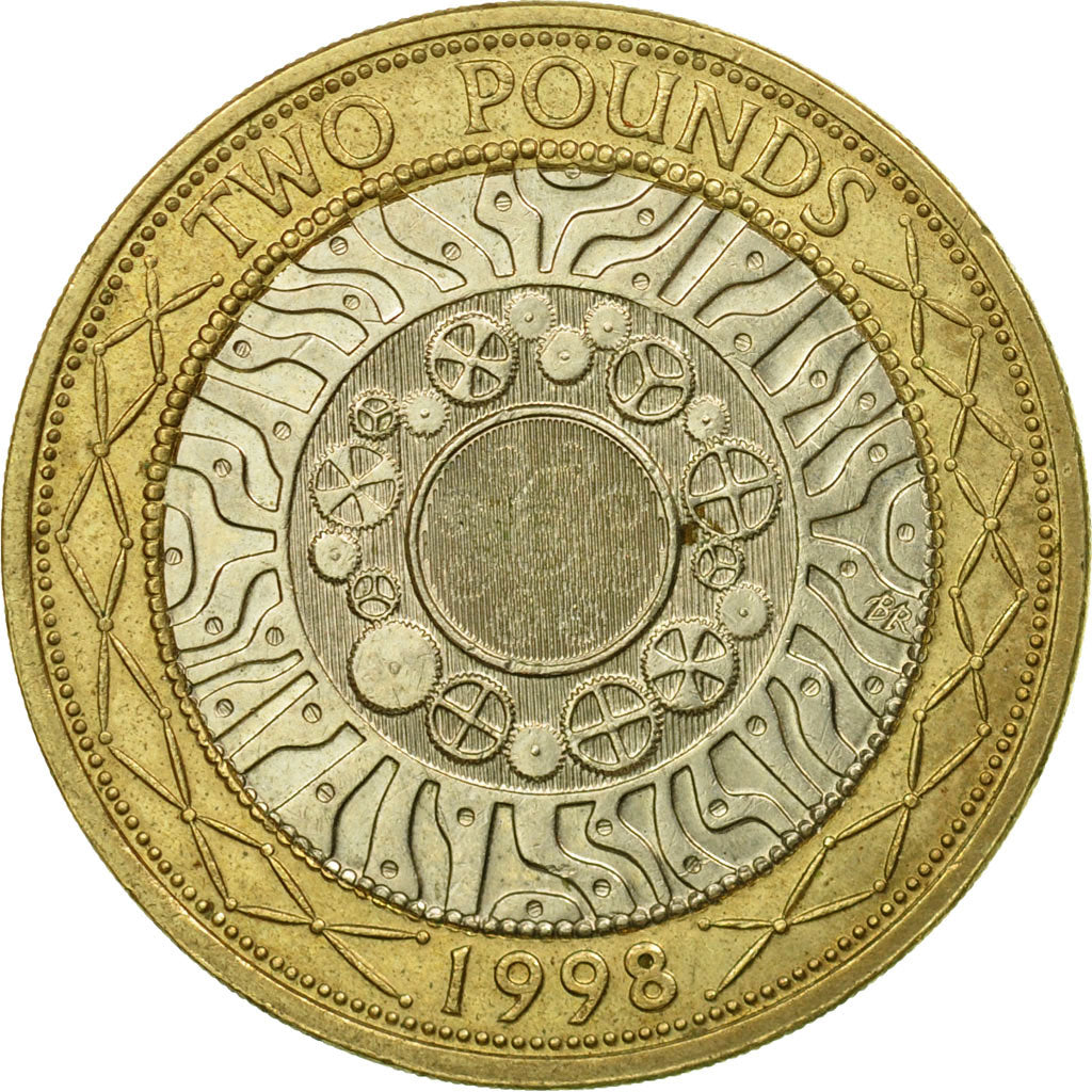 Coin, Great Britain, Elizabeth II, 2 Pounds, 1998, AU(50-53), Bi-Metallic