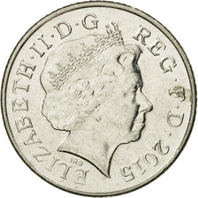 Coin, Great Britain, 10 Pence, 2015, EF(40-45), Nickel plated steel