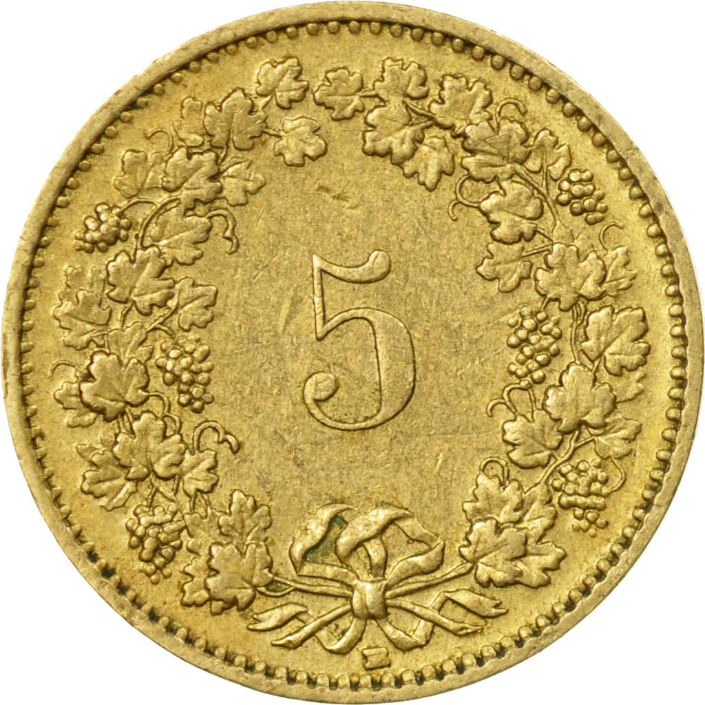 Coin, Switzerland, 5 Rappen, 1994, Bern, EF(40-45), Aluminum-Bronze, KM:26c