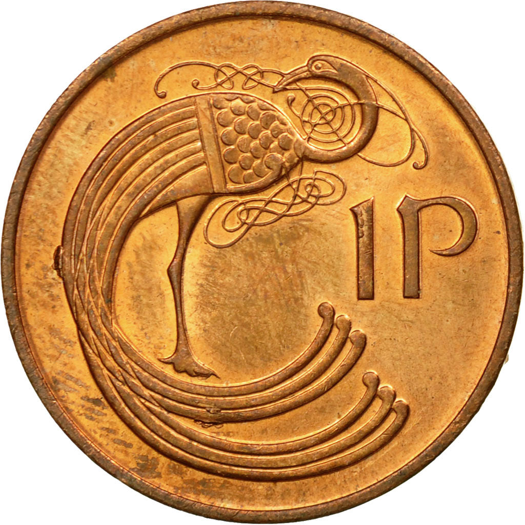 Coin, IRELAND REPUBLIC, Penny, 1988, EF(40-45), Copper Plated Steel, KM:20a