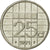 Monnaie, Pays-Bas, Beatrix, 25 Cents, 1991, TTB, Nickel, KM:204