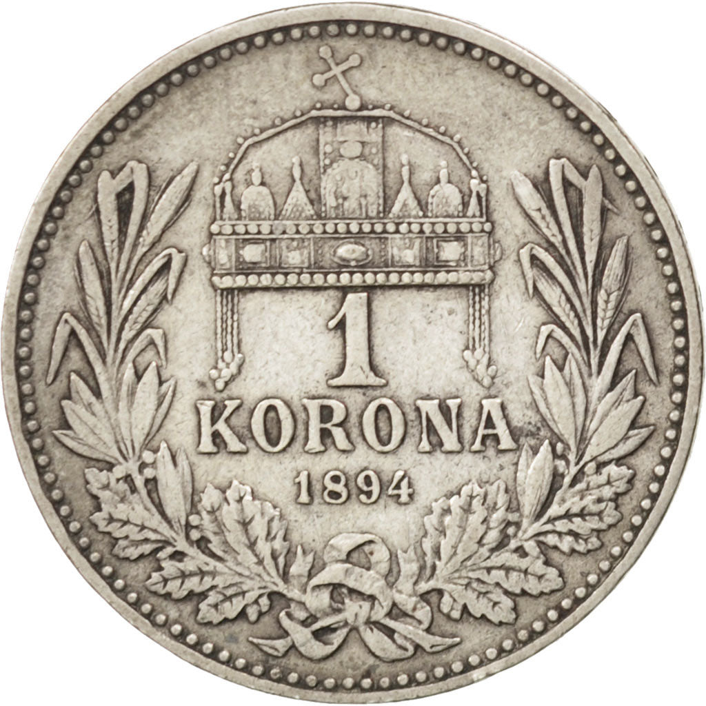 Coin, Austria, Franz Joseph I, Corona, 1894, EF(40-45), Silver, KM:2804