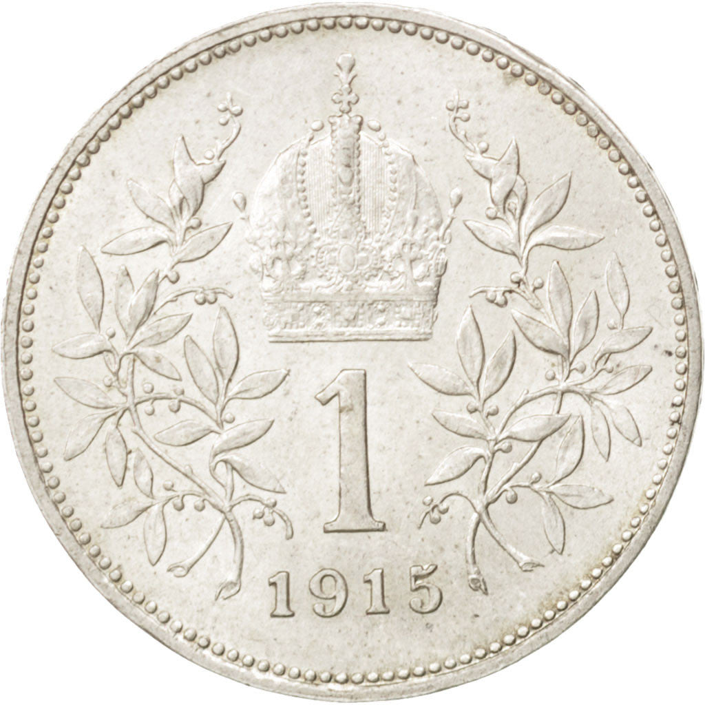 Austria, Franz Joseph I, Corona, 1915, SPL, Argento, KM:2820