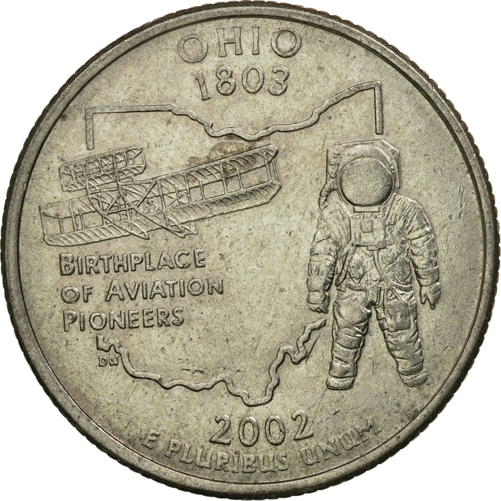 Moneta, Stati Uniti, Quarter, 2002, U.S. Mint, Philadelphia, BB, Rame ricoperto