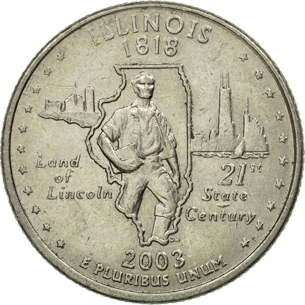 Coin, United States, Quarter, 2003, U.S. Mint, Philadelphia, EF(40-45)