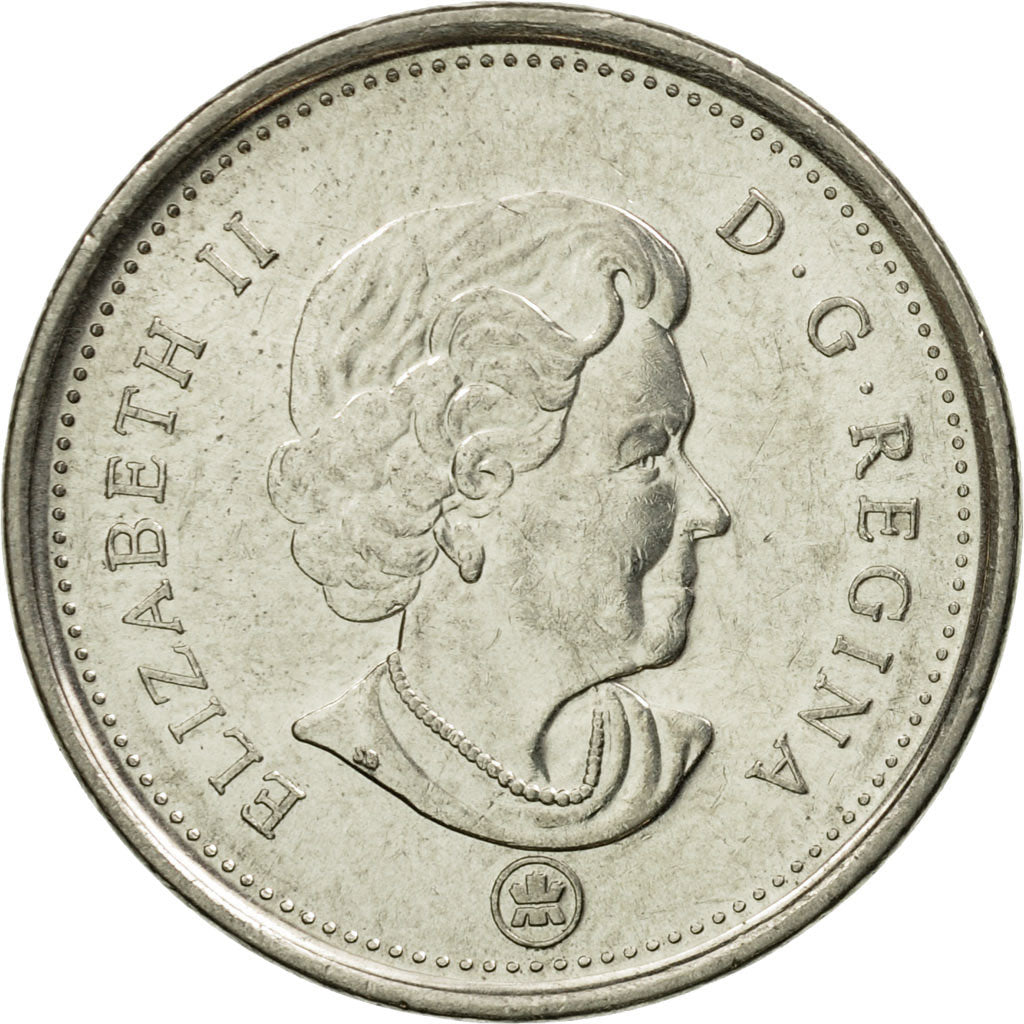 Coin, Canada, Elizabeth II, 5 Cents, 2010, Royal Canadian Mint, Winnipeg