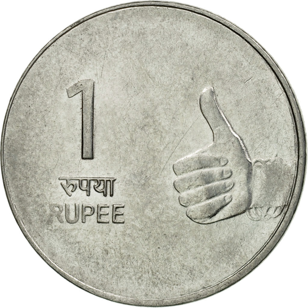 Coin, INDIA-REPUBLIC, Rupee, 2009, EF(40-45), Stainless Steel, KM:331