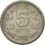 Moneda, INDIA-REPÚBLICA, 5 Rupees, 2002, MBC, Cobre - níquel, KM:154.1