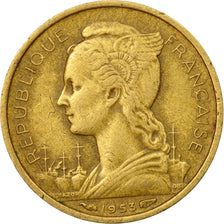 Moneta, Madagascar, 10 Francs, 1953, Paris, BB, Alluminio-bronzo, KM:6