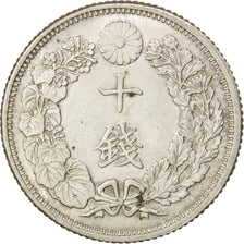 Coin, Japan, Yoshihito, 10 Sen, 1917, AU(55-58), Silver, KM:36.2