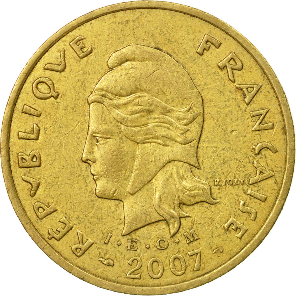 Münze, Neukaledonien, 100 Francs, 2007, Paris, SS, Aluminum-Bronze, KM:15a
