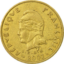 Münze, Neukaledonien, 100 Francs, 2007, Paris, SS, Aluminum-Bronze, KM:15a