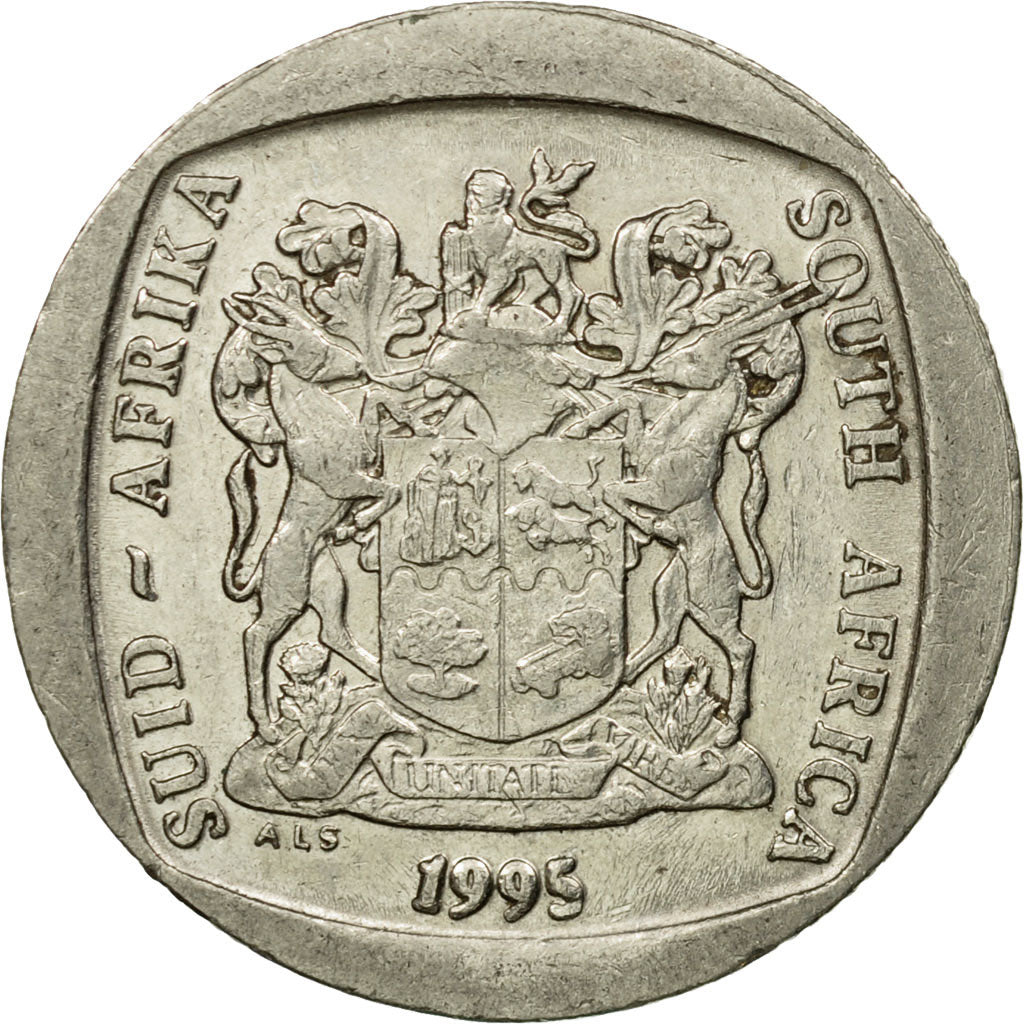 Moneta, Południowa Afryka, 2 Rand, 1995, EF(40-45), Nikiel platerowany