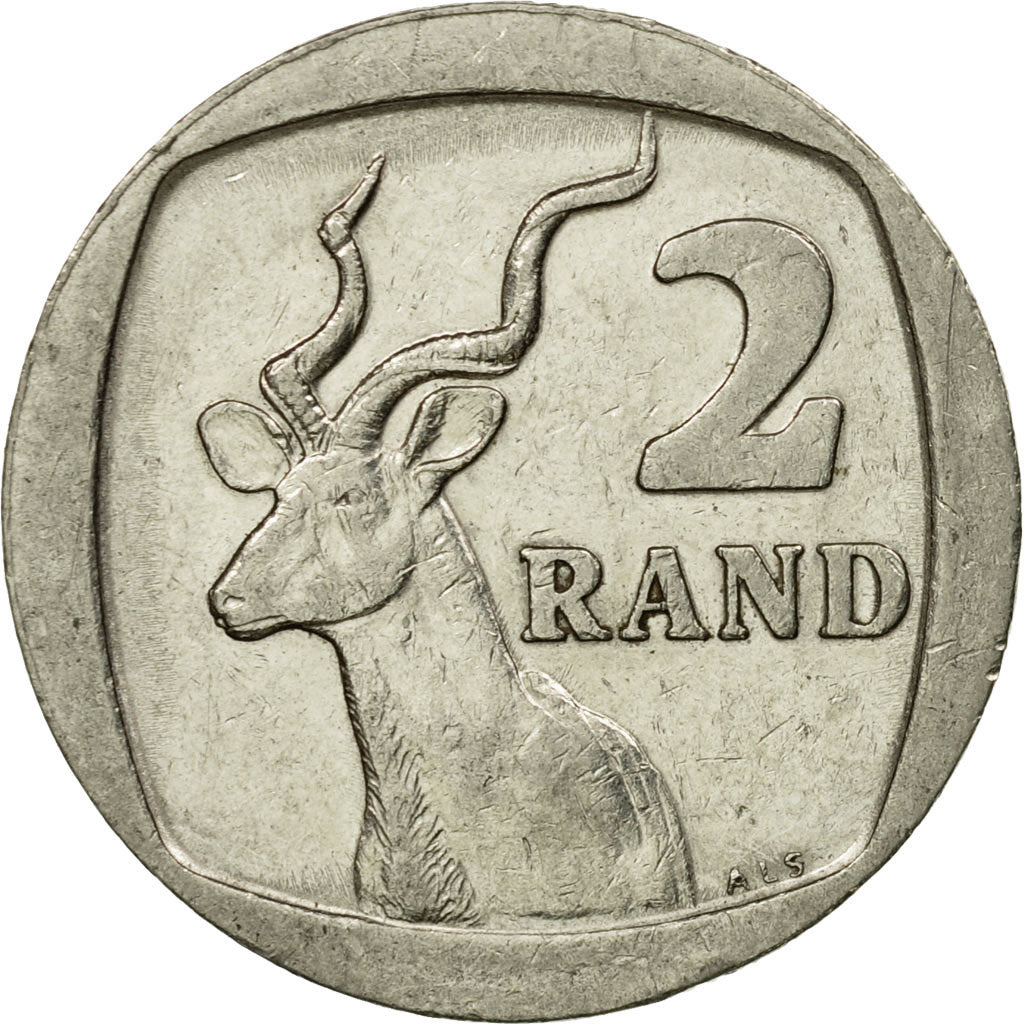 Moneta, Południowa Afryka, 2 Rand, 1995, EF(40-45), Nikiel platerowany