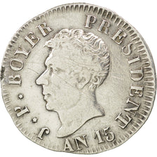 HAITI, 25 Centimes, 1818, KM #16, VF(30-35), Silver, 2.23