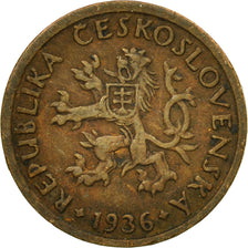 Coin, Czechoslovakia, 10 Haleru, 1936, EF(40-45), Bronze, KM:3