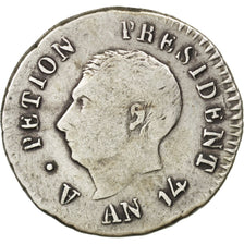 HAITI, 25 Centimes, 1817, KM #15.1, VF(30-35), Silver, 2.12