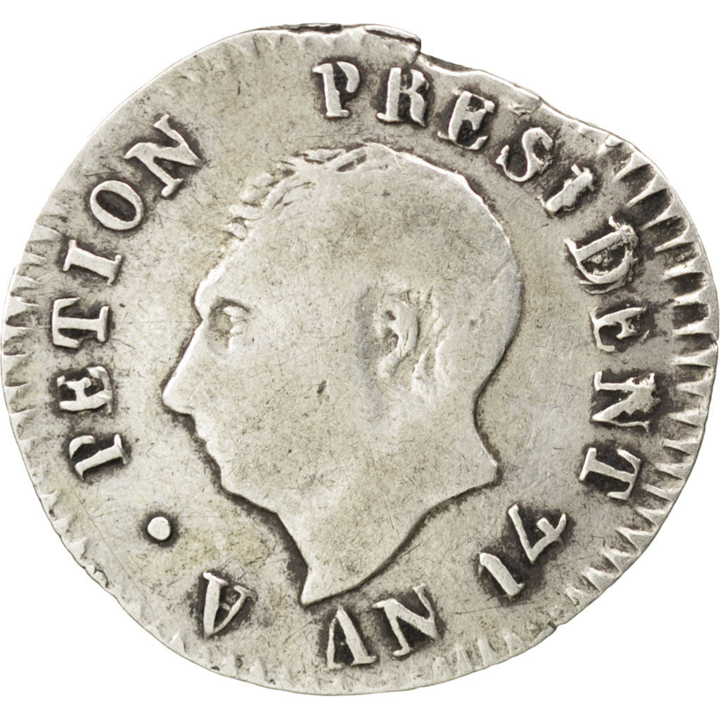 Moneta, Haiti, 25 Centimes, 1817, MB, Argento, KM:15.1