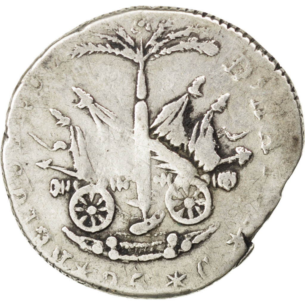 Moneta, Haiti, 25 Centimes, 1817, MB, Argento, KM:15.1