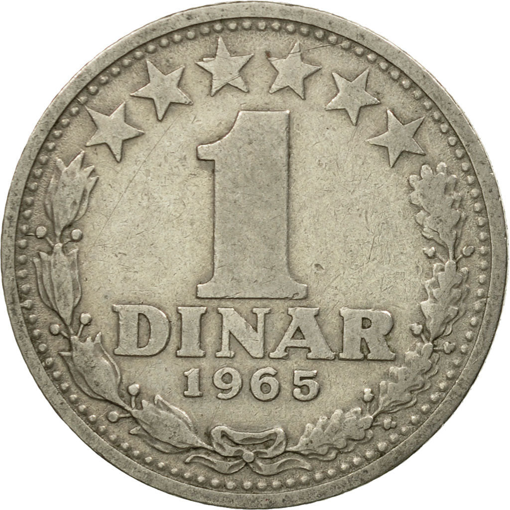 Coin, Yugoslavia, Dinar, 1965, EF(40-45), Copper-nickel, KM:47
