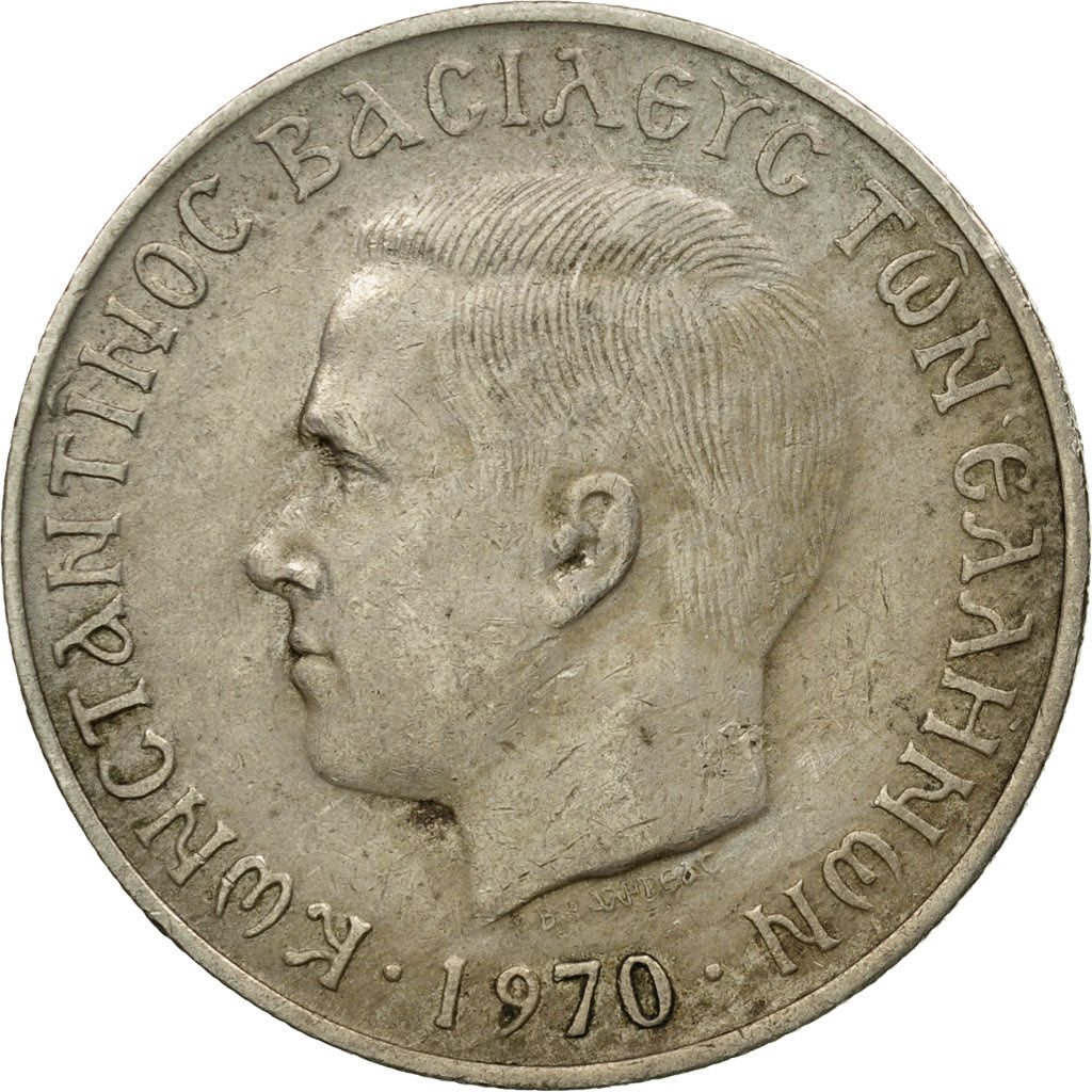 Münze, Griechenland, Constantine II, 5 Drachmai, 1970, SS, Copper-nickel, KM:91