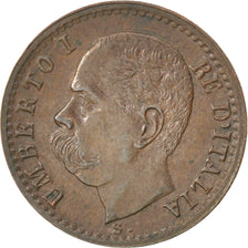 ITALY, Centesimo, 1895, Rome, KM #29, AU(55-58), Copper, 1.01