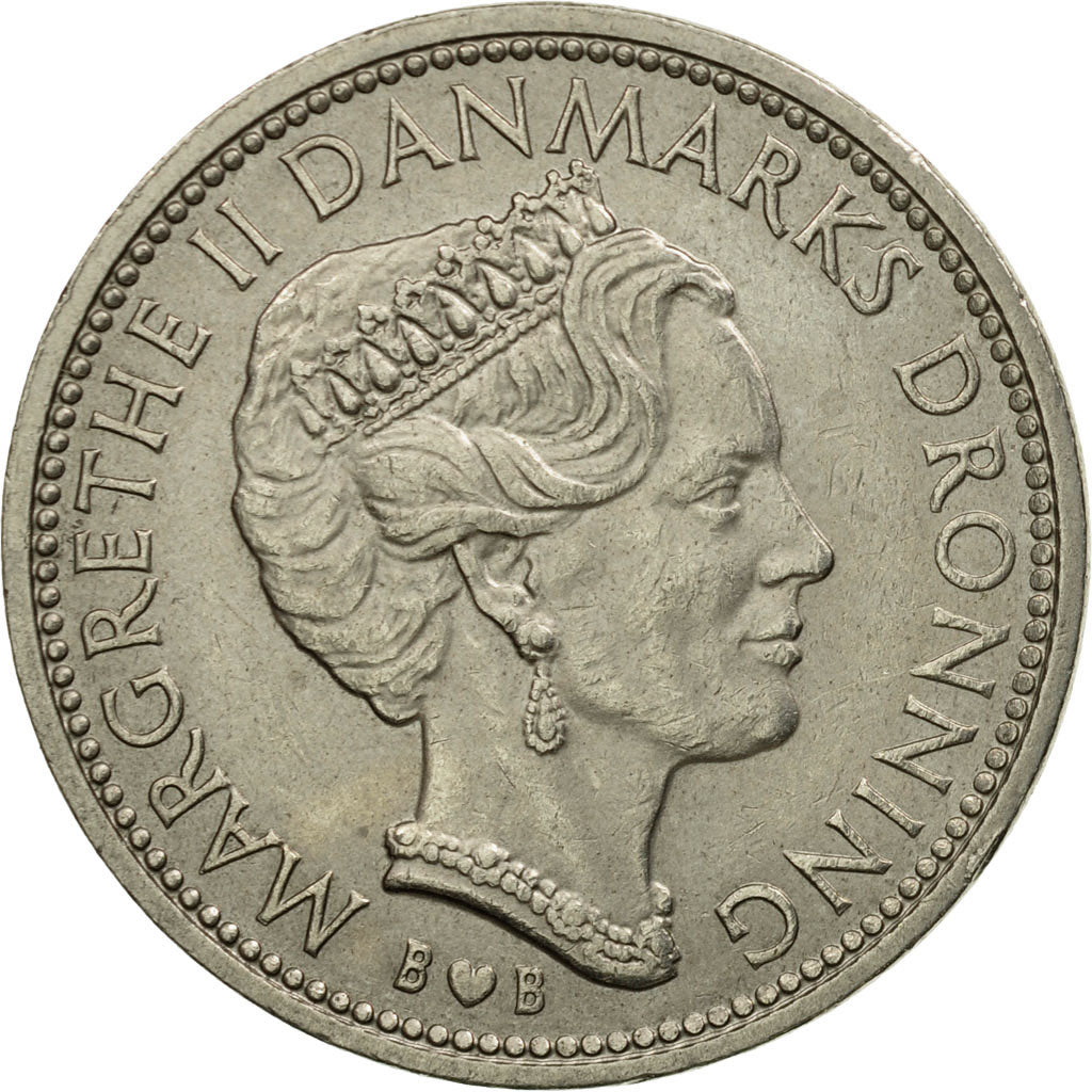 Coin, Denmark, Margrethe II, 10 Kroner, 1979, Copenhagen, EF(40-45)