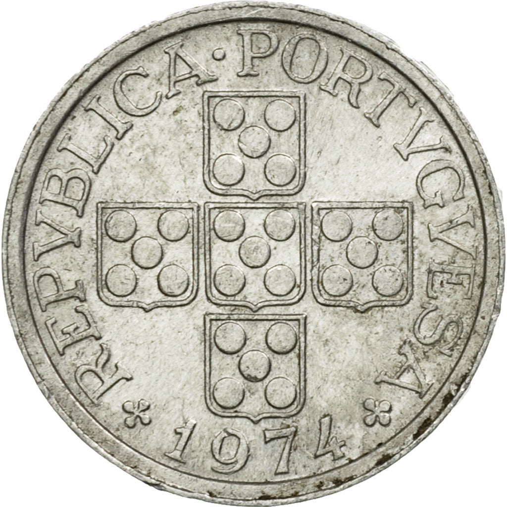 Monnaie, Portugal, 10 Centavos, 1974, TTB, Aluminium, KM:594