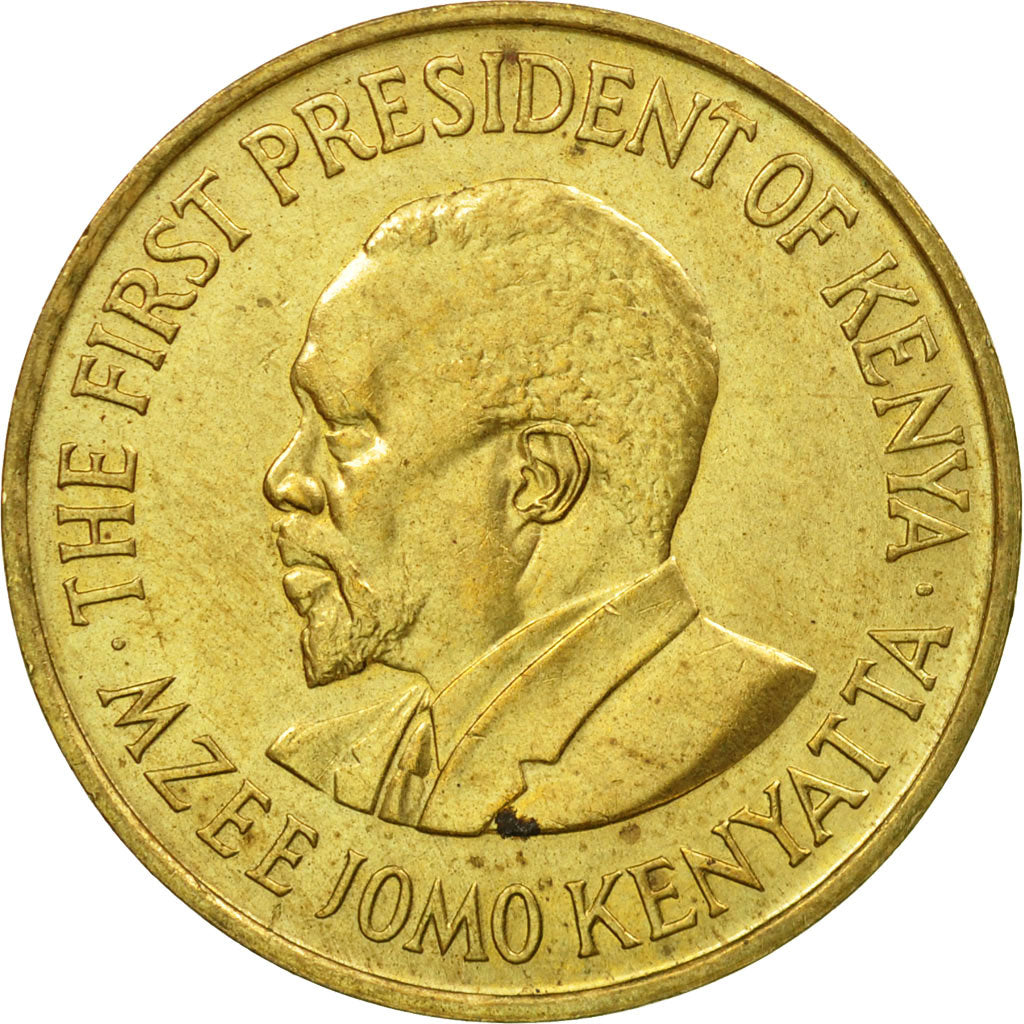 Coin, Kenya, 5 Cents, 1975, EF(40-45), Nickel-brass, KM:10