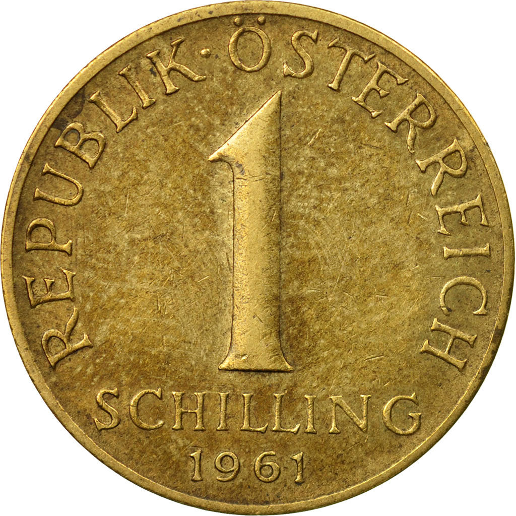 Coin, Austria, Schilling, 1961, EF(40-45), Aluminum-Bronze, KM:2886
