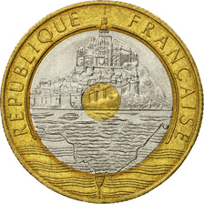 Coin, France, Mont Saint Michel, 20 Francs, 1992, Paris, EF(40-45)