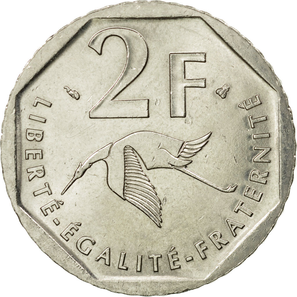Munten, Frankrijk, Guynemer, 2 Francs, 1997, Paris, PR, Nickel, KM:1187