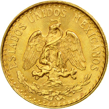 Coin, Mexico, 2 Pesos, 1945, Mexico City, MS(63), Gold, KM:461
