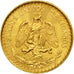 Coin, Mexico, 2 Pesos, 1945, Mexico City, MS(63), Gold, KM:461