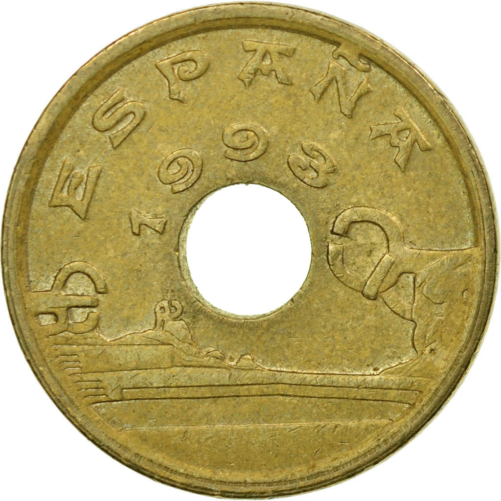 Münze, Spanien, Juan Carlos I, 25 Pesetas, 1993, Madrid, SS, Aluminum-Bronze