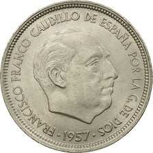 Monnaie, Espagne, Caudillo and regent, 50 Pesetas, 1958, SUP, Copper-nickel