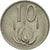 Coin, South Africa, 10 Cents, 1971, EF(40-45), Nickel, KM:85