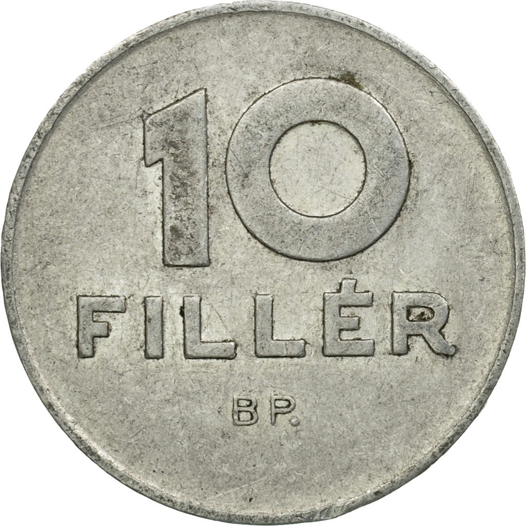 Coin, Hungary, 10 Filler, 1973, Budapest, EF(40-45), Aluminum, KM:572