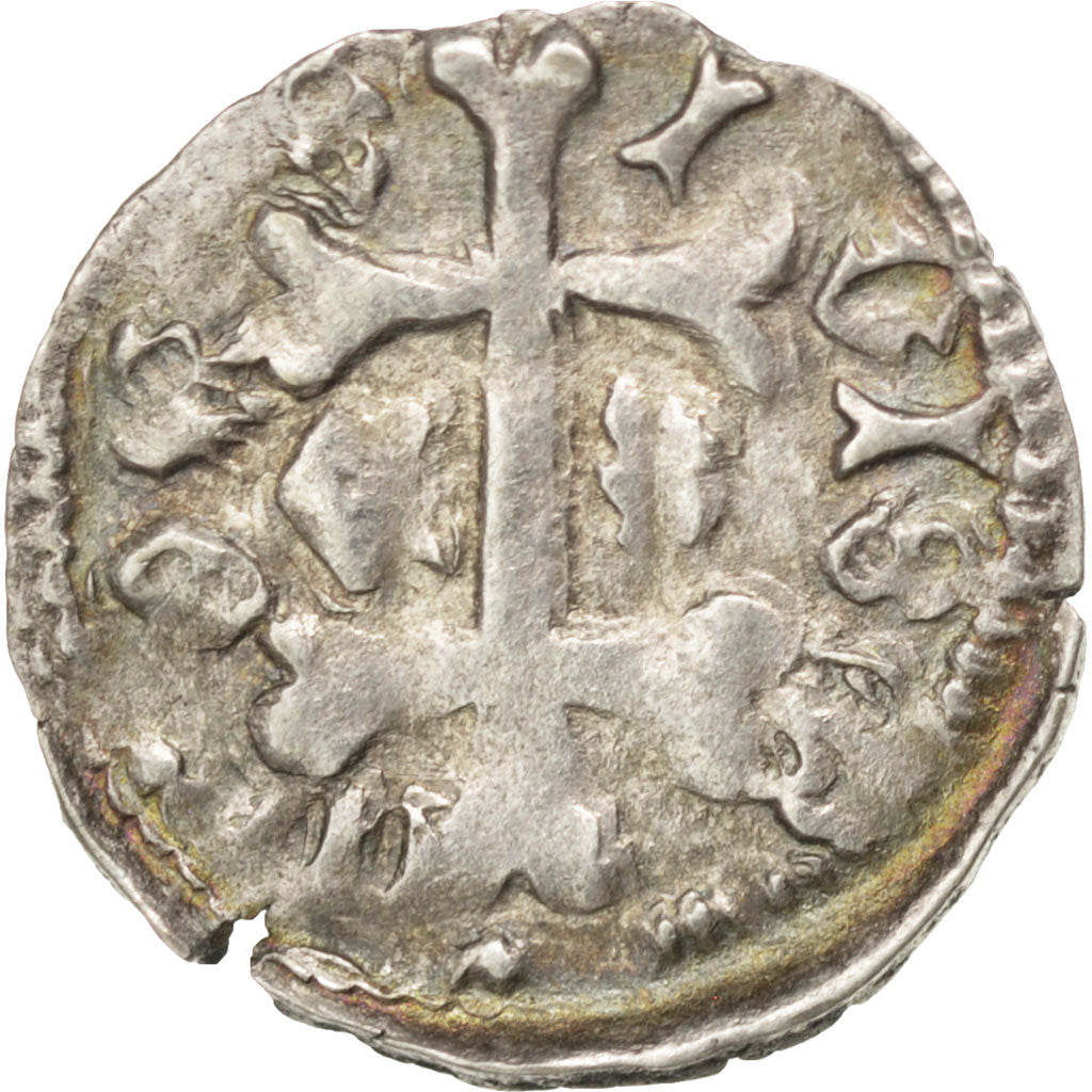 Moneda, Hungría, Denarius, 1455, MBC, Plata