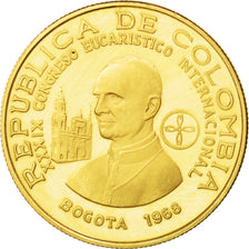 COLOMBIA, 200 Pesos, 1968, KM #232, MS(65-70), Gold, 8.67