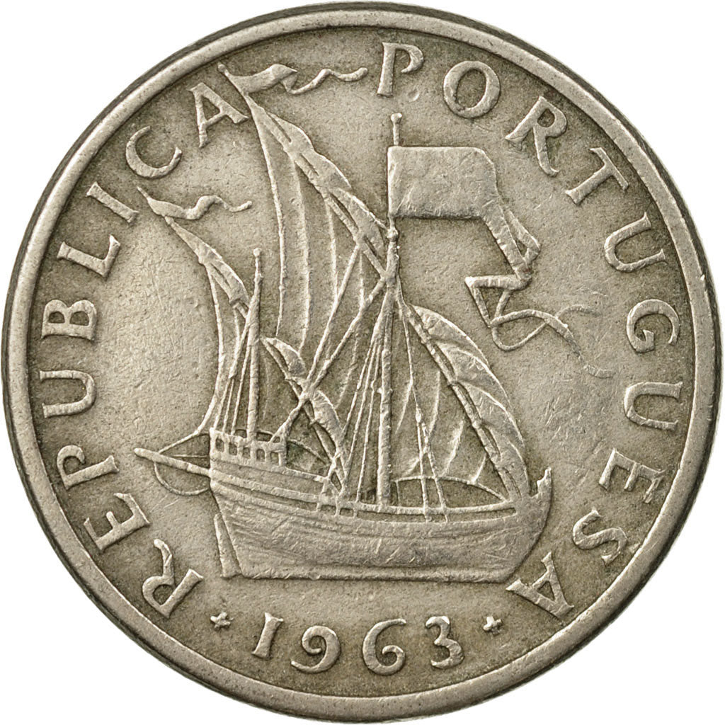 Monnaie, Portugal, 5 Escudos, 1963, TTB, Copper-nickel, KM:591