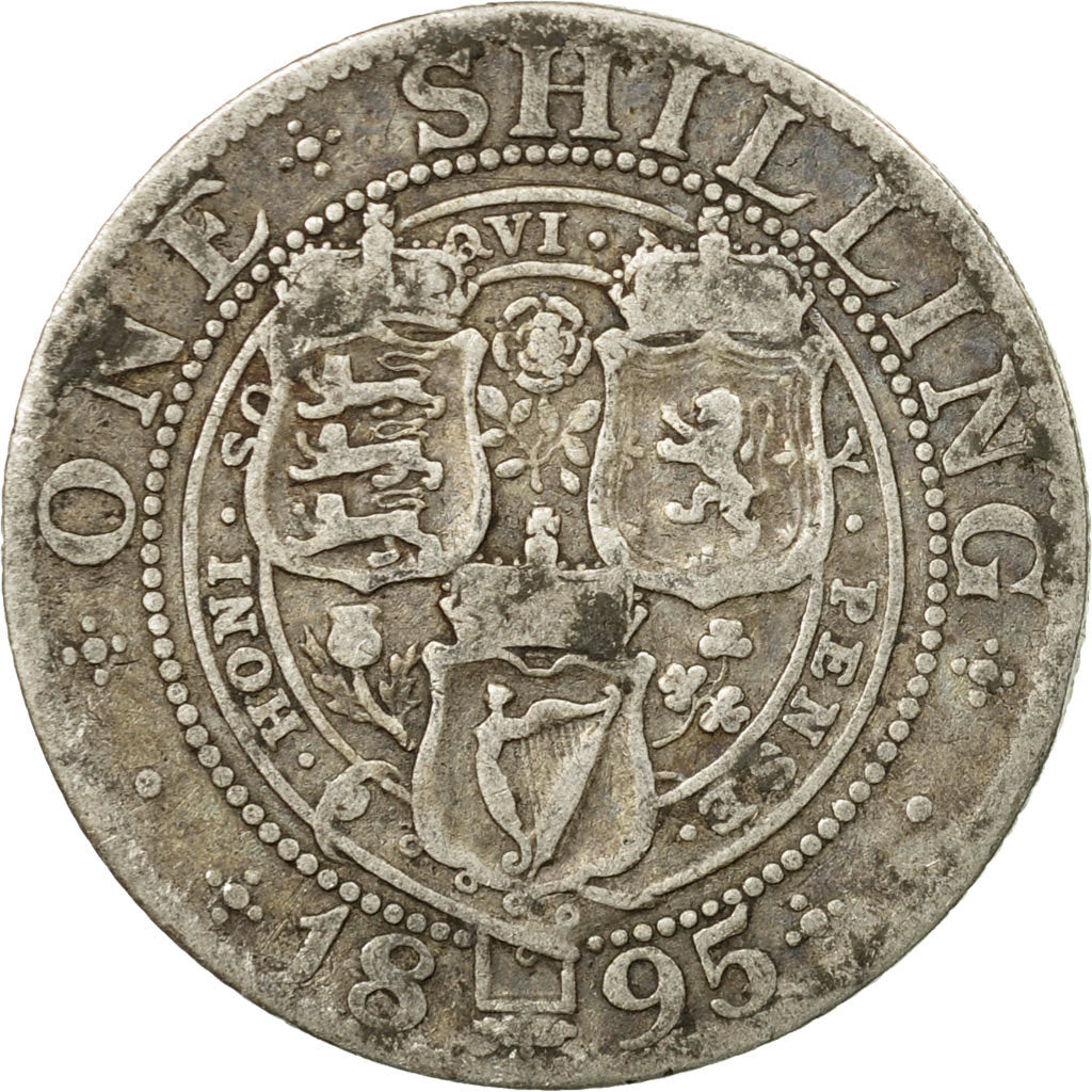 Coin, Great Britain, Victoria, Shilling, 1895, VF(20-25), Silver, KM:780