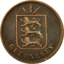 Coin, Guernsey, 4 Doubles, 1902, Heaton, Birmingham, VF(20-25), Bronze, KM:5