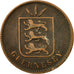 Coin, Guernsey, 4 Doubles, 1902, Heaton, Birmingham, VF(20-25), Bronze, KM:5