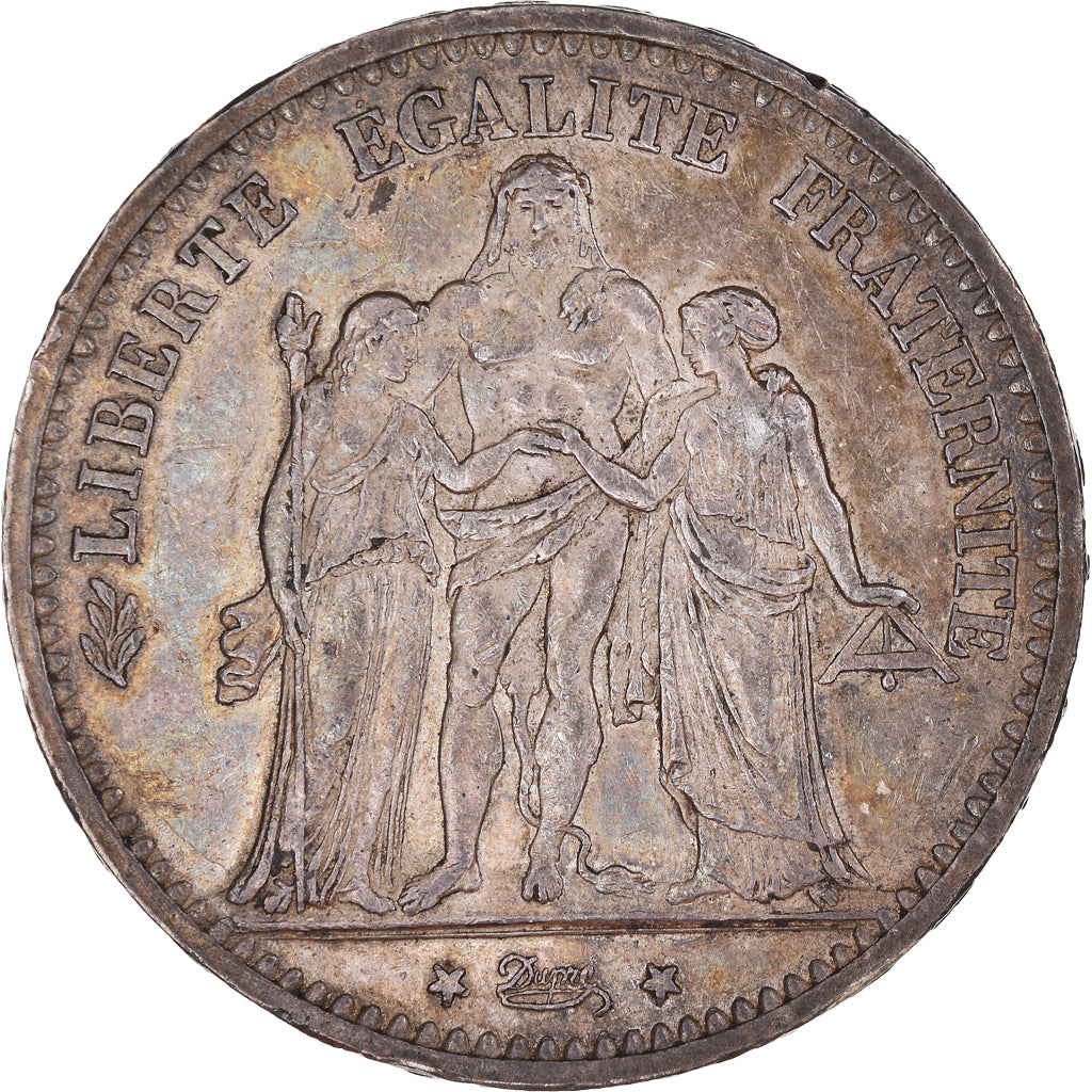 Coin, France, Hercule, 5 Francs, 1874, Bordeaux, AU(50-53), Silver, KM:820.2