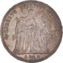 Coin, France, Hercule, 5 Francs, 1874, Bordeaux, AU(50-53), Silver, KM:820.2