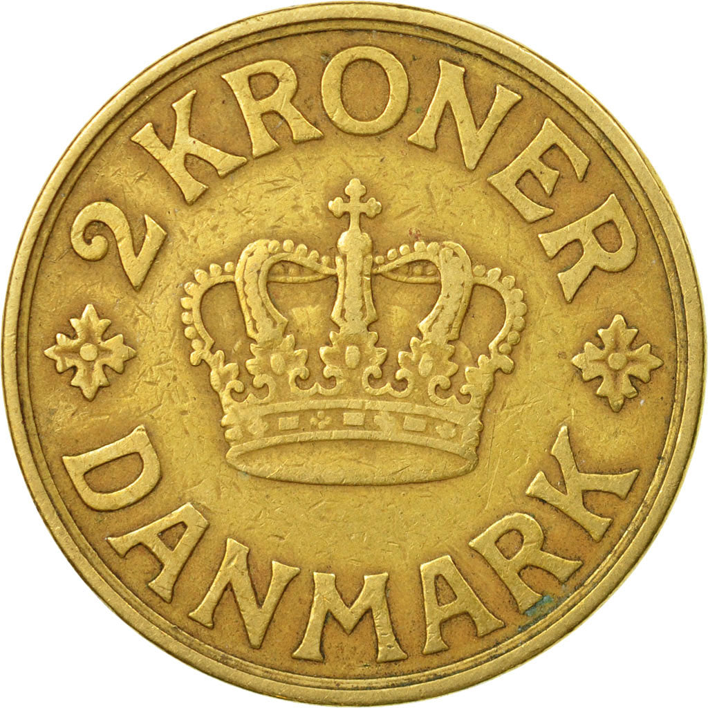 Coin, Denmark, Christian X, 2 Kroner, 1936, Copenhagen, EF(40-45)