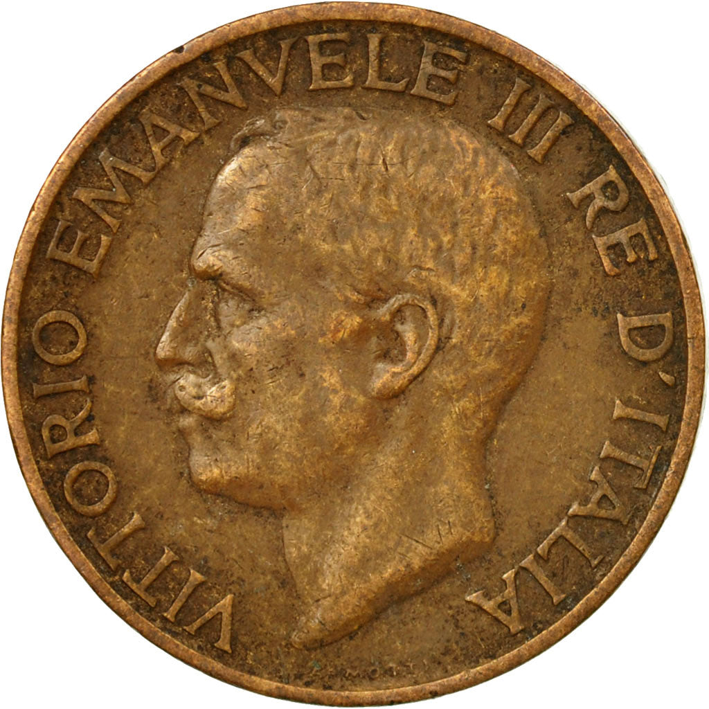 Coin, Italy, Vittorio Emanuele III, 10 Centesimi, 1922, Rome, VF(30-35), Bronze