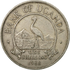Coin, Uganda, Shilling, 1968, EF(40-45), Copper-nickel, KM:5