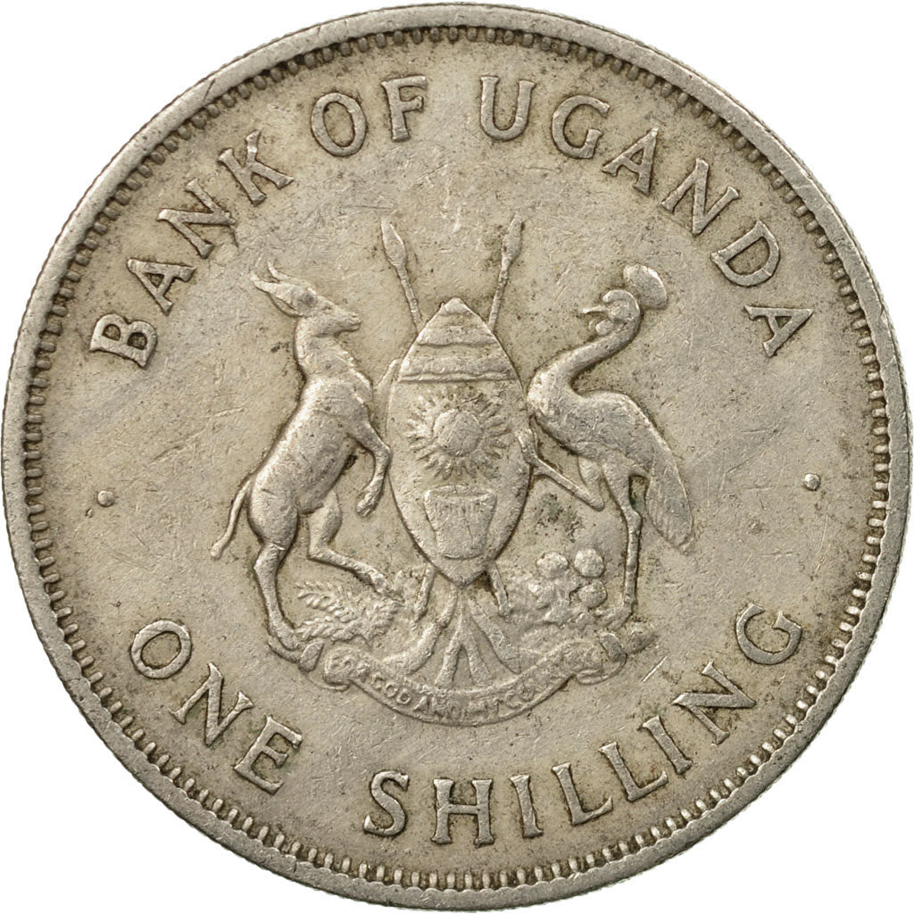 Coin, Uganda, Shilling, 1968, EF(40-45), Copper-nickel, KM:5